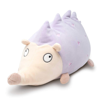 Cuddle Barn Hoyo The Hedgehog - Light Lavender Purple Super Soft Stuffed Animal Plush Toy Hugging Pillow, 20”