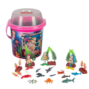 Wild Republic Adventure Buckets Mermaid Figurines - 8"
