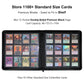 Rieton 12 Pocket 1104 Card Binder, Large Ringless Side Loading Pockets Trading Card Album Folder for TCG