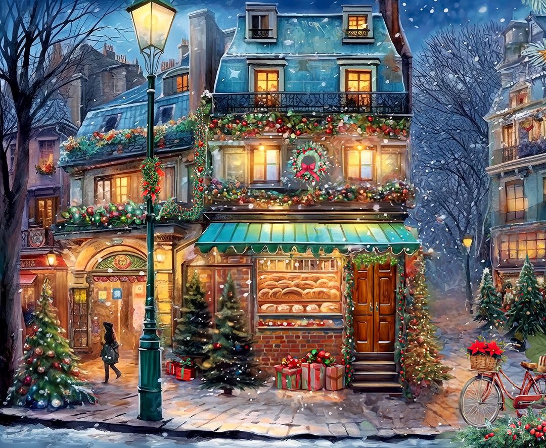 Springbok Winter Wonderland Cafe 500 Piece Jigsaw Puzzle for Adults
