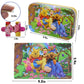 60 Piece Jigsaw Puzzles for Kids Ages 4-8 Bear Animal Party Puzzle- Family Game Reduced Pressure Toy Gift for Children (2500)