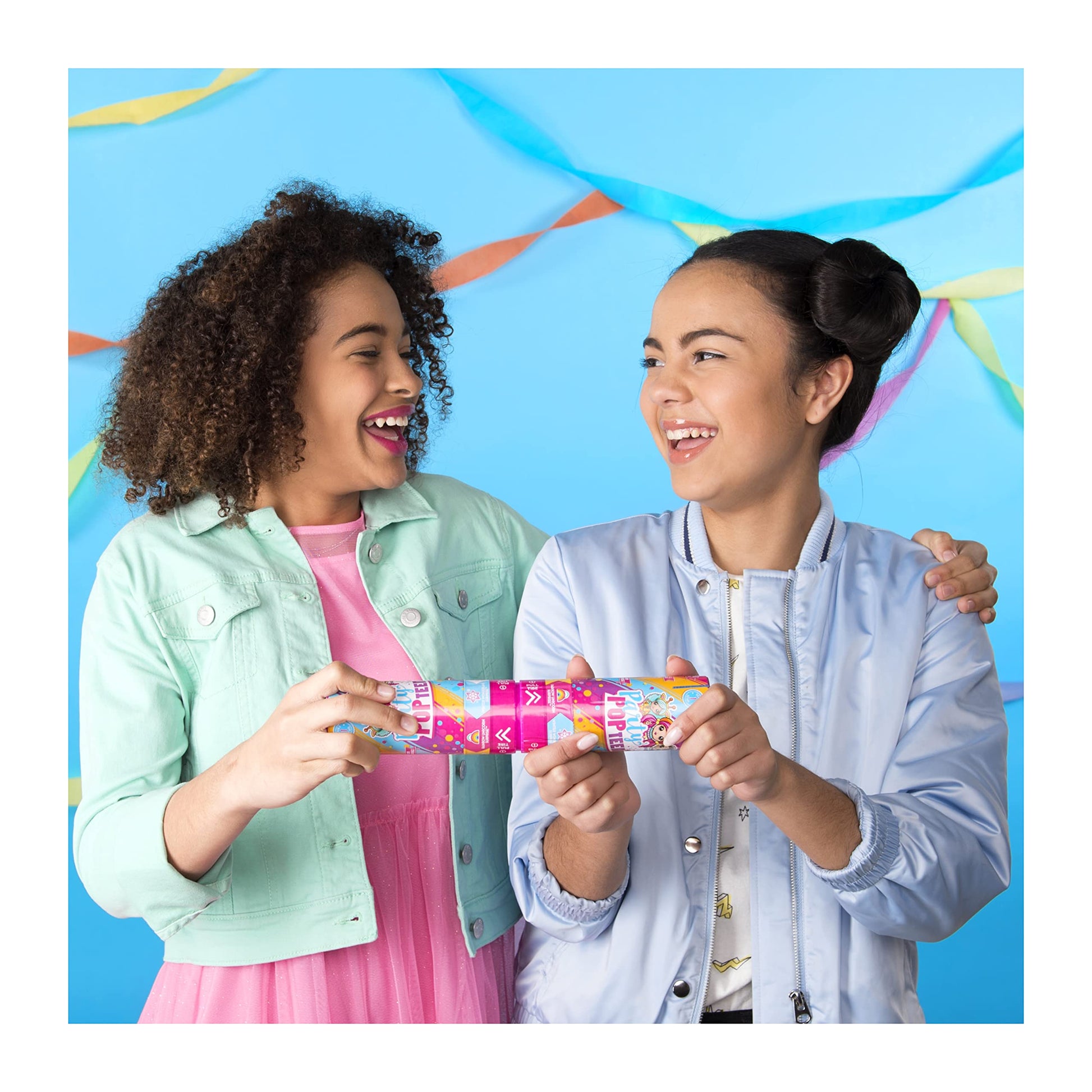 Party Popteenies - Double Surprise Popper, with Confetti, Collectible Mini Doll and Accessories, for Ages 4 and Up (Styles May Vary)