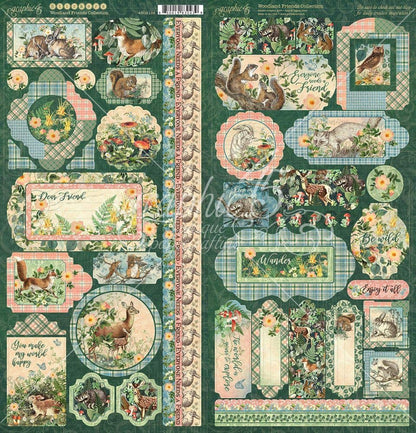 Graphic 45 Woodland Friends Stickers