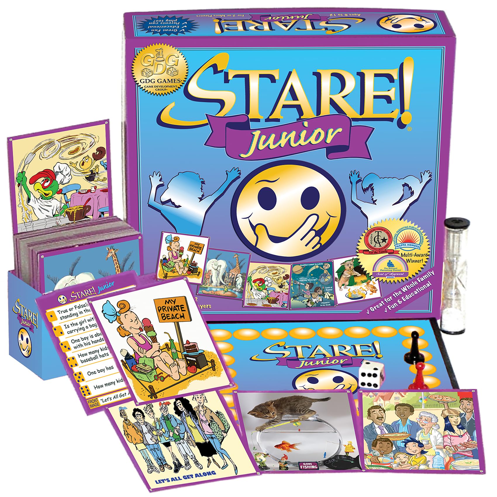 Stare Junior - The Award-Winning Game of Visual Recall, Where Fun Image Cards Challenge Kids’ Minds - Great for The Whole Family, Ages 6 & Up