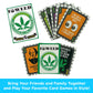 AQUARIUS Weed Playing Cards - Weed Themed Deck of Cards for Your Favorite Card Games - Weed Merchandise & Collectibles - Poker Size with Linen Finish