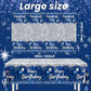 Dydamud Happy Birthday Tablecloth,3pcs Navy Blue and Sliver Table Cloths for Parties Rectangle Glitter Navy Blue Birthday Decoration for 18th 21st
