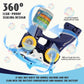Shark Bubble Machine Gun,Bubble Blaster, LED Lights &2 Bubble Solution,Blue