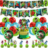 Cartoon Party Decorations,Birthday Party Supplies For Cartoon Party Supplies Includes Banner - Cake Topper - 12 Cupcake Toppers - 18 Balloons - 2 Foil