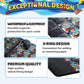 Trading Card Binder, 9 Pocket 900-Pocket with 50 Removable Binder Sleeves, 3-Ring Zipper Waterproof Card Collection Binder, Trading Card Holder for
