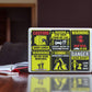 Creanoso Funny Warning Signs Stickers - 8 Bulk Sets (12 des. x 8pcs ea.) -Approx. A7-Sized 3.55x 3.94 in. Stocking Stuffers Premium Quality Gift Ideas