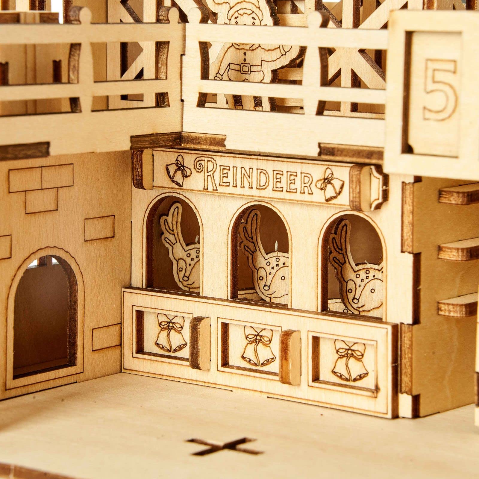 bennama 3D Wooden Puzzles Santa's Factory Model Kits, Brainteaser and Puzzle for Christmas/Birthday,Gifts for Adults and Teens to Build Combination