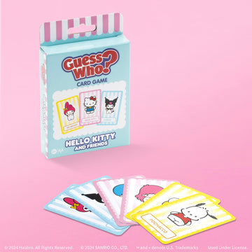 Guess WHO? Card Game: Hello Kitty and Friends, Featuring 20 Characters, My Melody, Kuromi, Badtz-Maru and More, Family Friendly Deduction Game