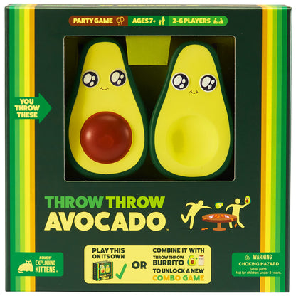 Exploding Kittens Throw Throw Avocado, 2-6 Players, Ages 7+
