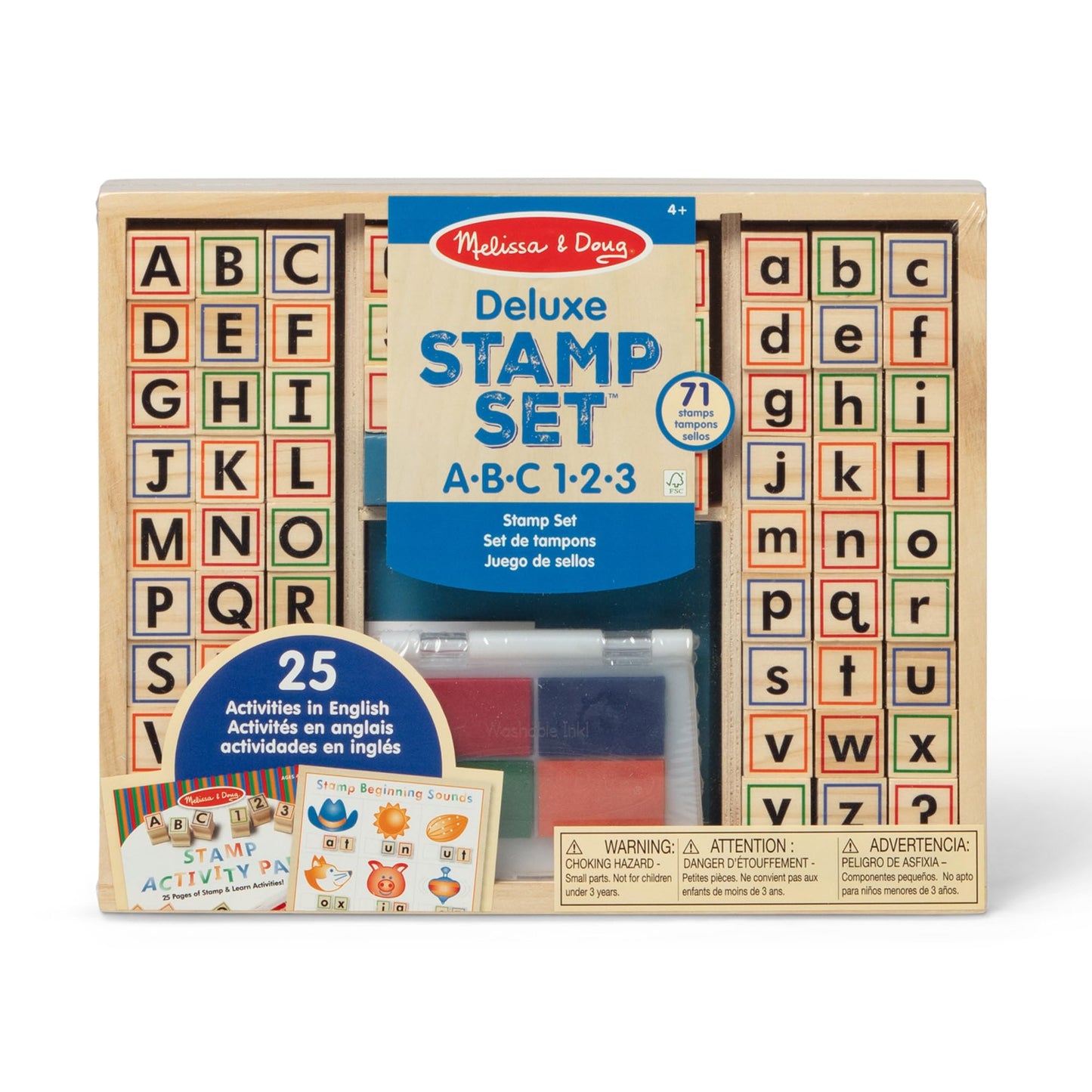 Melissa & Doug Wooden ABC Activity Stamp Set, 1 EA