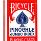 Bicycle Jumbo Pinochle Playing Cards - Large Print Easy to Read Numbers Suits Deck of Cards - Pinochle Deck