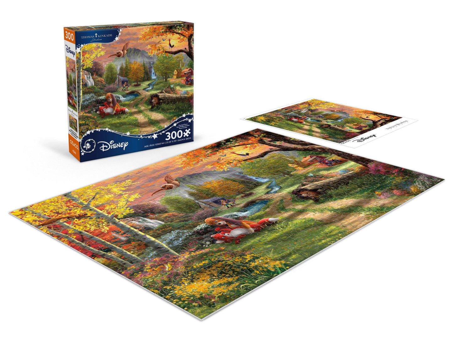 Ceaco - Thomas Kinkade Disney - The Fox and the Hound - 300 Piece Puzzle