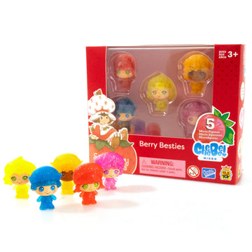 Strawberry Shortcake Limited Edition' 5-Pack Berry Besties Collector Set with 5 Glitter Berry Besties 1.5-inch Cheebee Micro Figures