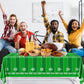 Pymurod Football Party Decorations Tablecloth Disposable Plastic Touchdown Table Cover Game Day Tailgate Decorations Football Themed Birthday Party