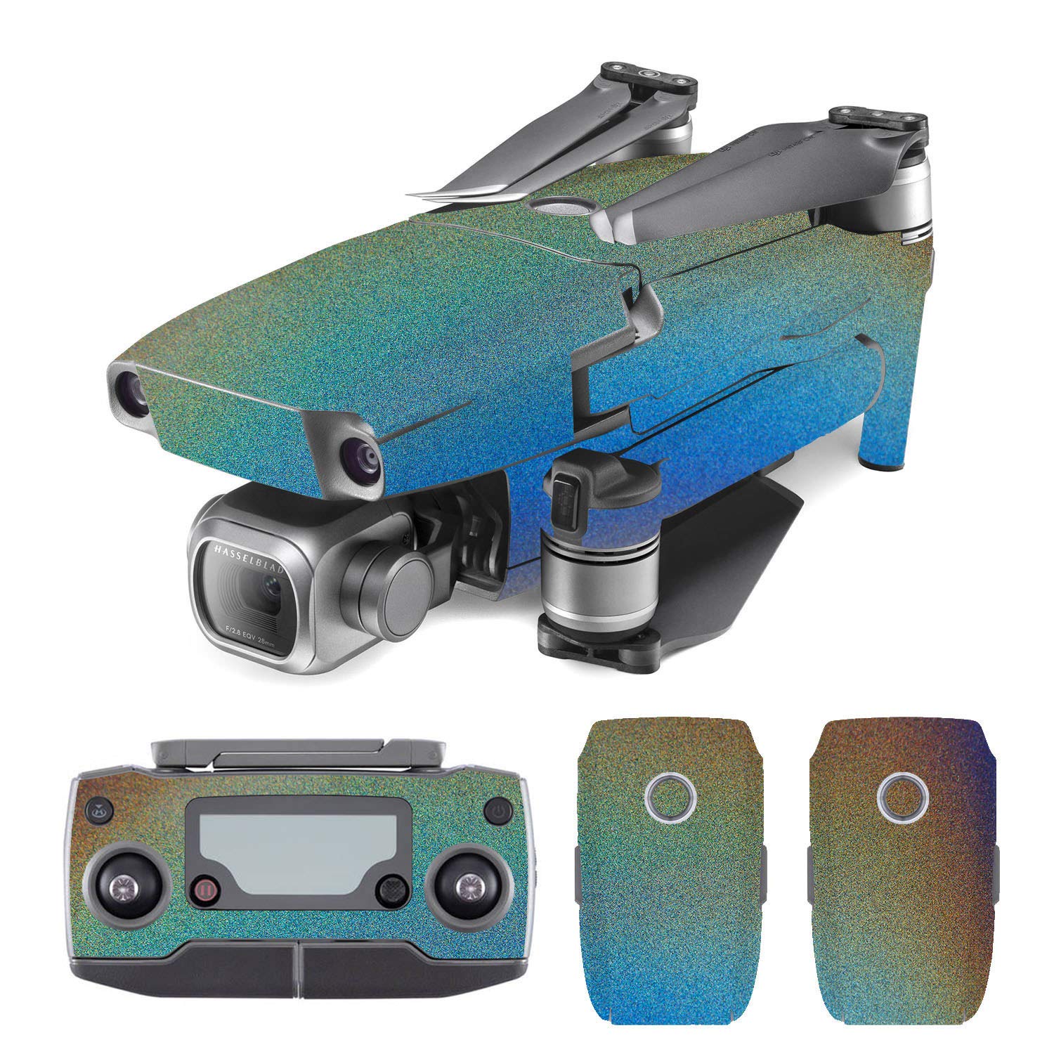 SopiGuard 3M Psychedelic Rainbow Vinyl Sticker Skin for DJI Mavic 2 Pro/Zoom