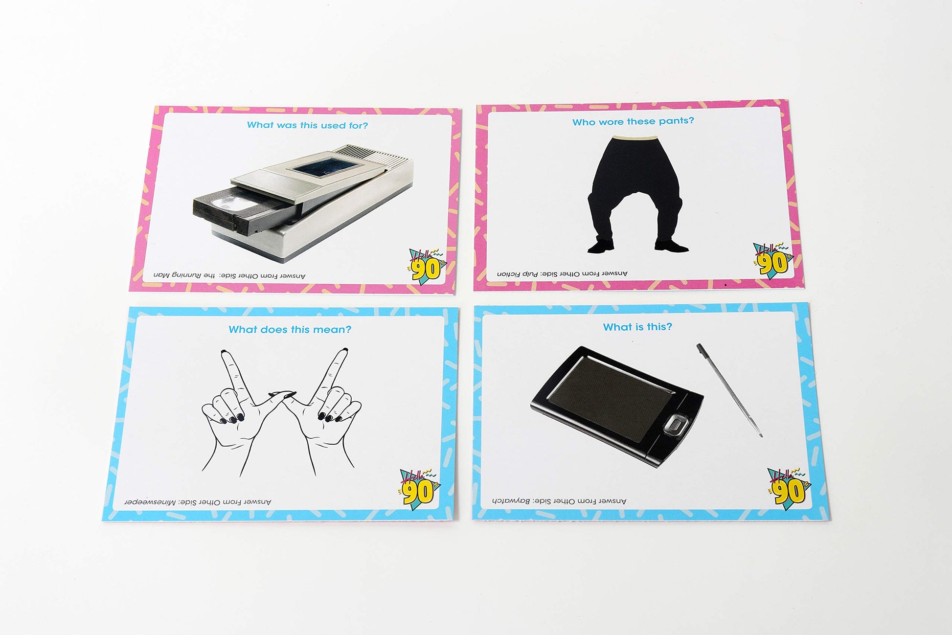 Buffalo Games Hella 90s Pop Culture Trivia Card Game - Brown, Pack of 1, 200 Trivia Cards, Timer - 90s Nostalgia & Hip Hop - Quiz for Adults - Adult