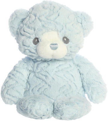 Aurora® Snuggly Huggy Bear™ Baby Stuffed Animal - Comforting Companion - Imaginative Play - Blue 9 Inches