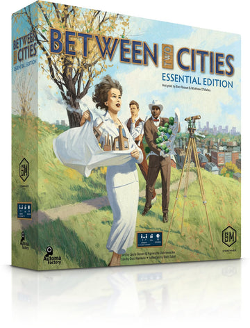 Stonemaier Games: Between Two Cities Essential Edition by Matthew O'Malley & Ben Rosset | Build Cities Cooperatively with Your Neighbors | Strategy