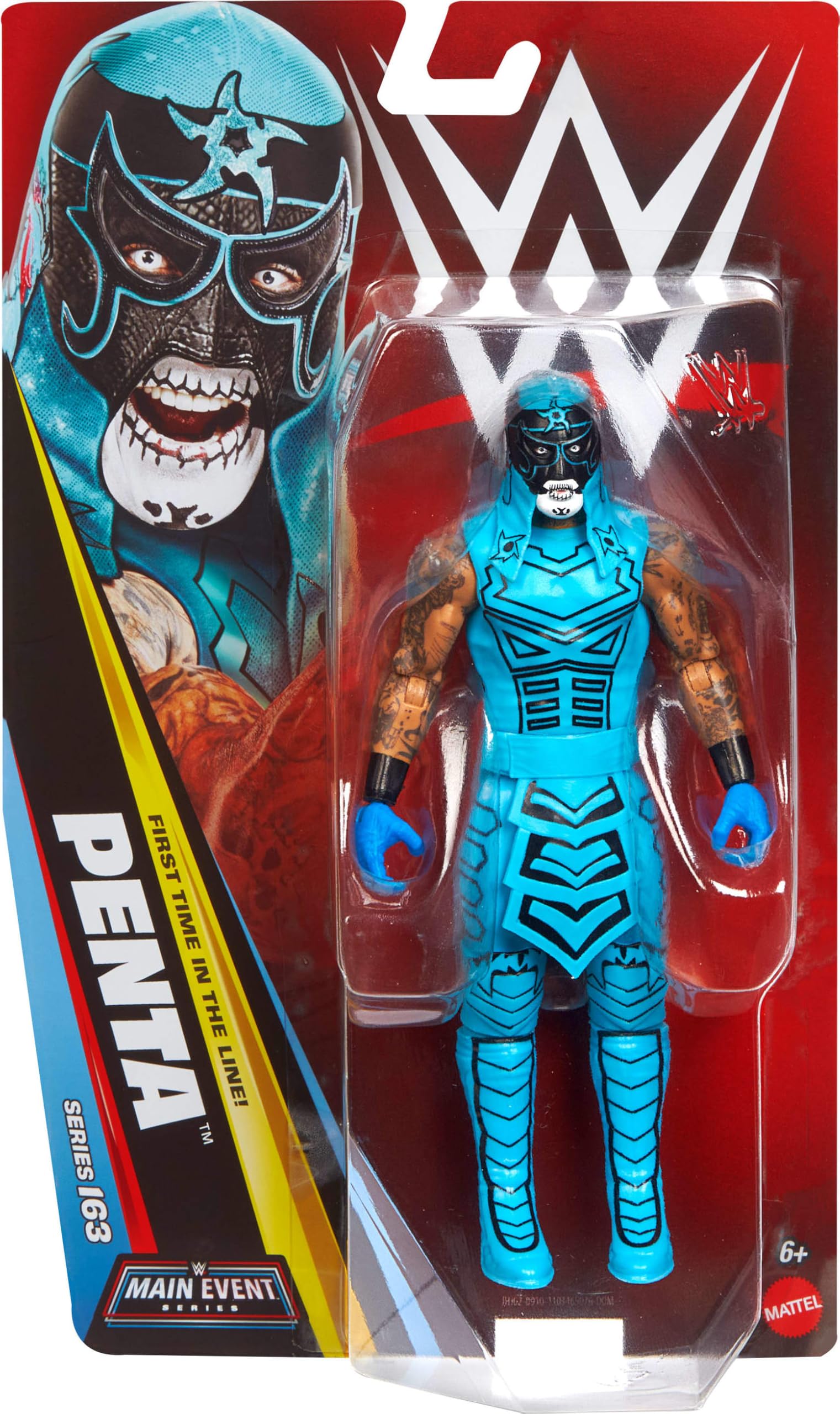 Mattel WWE Penta Action Figure, Main Event Series #163, 6-inch Collectible Superstar with 14 Articulation Points & Life-Like Look