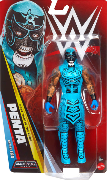 Mattel WWE Penta Action Figure, Main Event Series #163, 6-inch Collectible Superstar with 14 Articulation Points & Life-Like Look