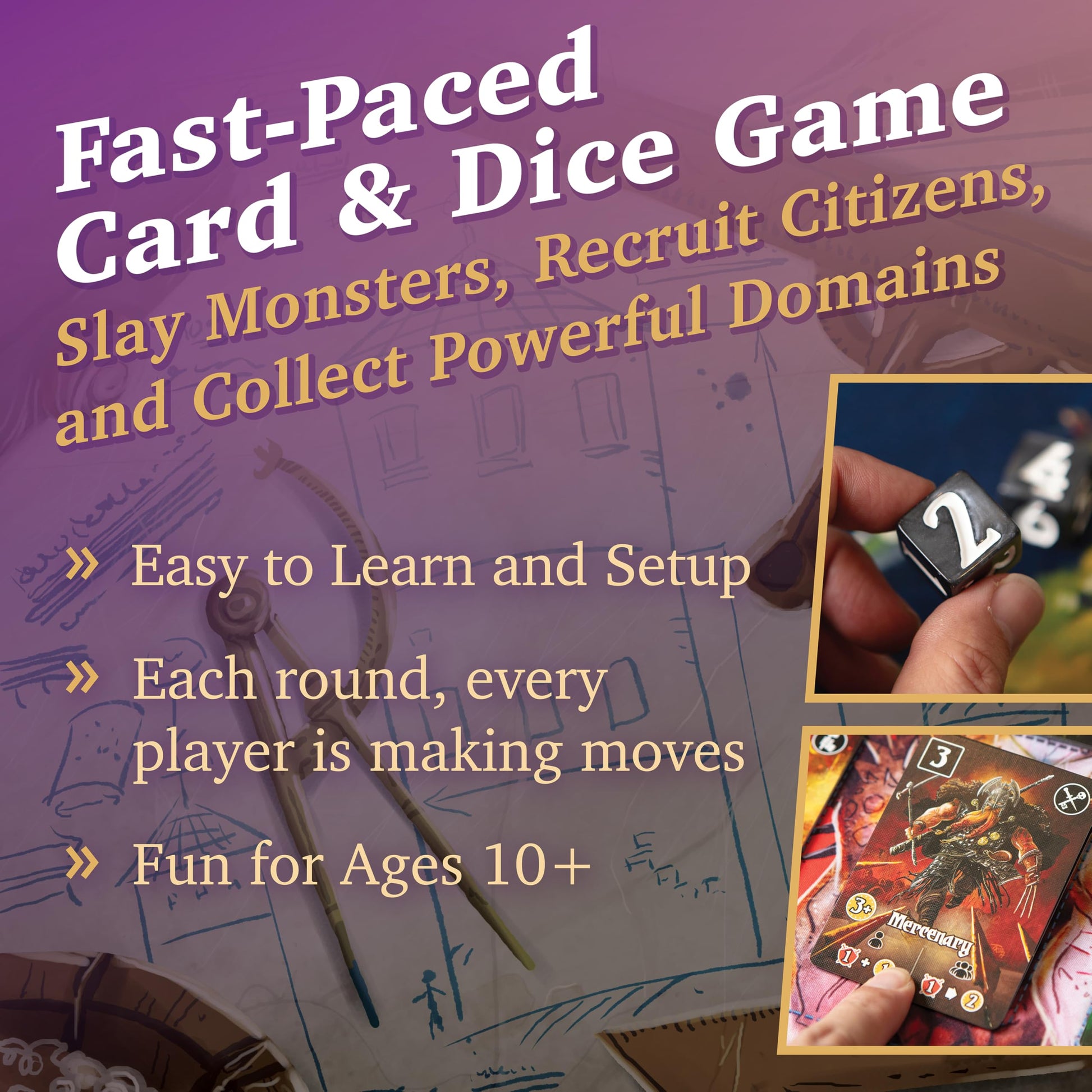 Valeria Card Kingdoms Board Game - Strategy & Dice Rolling with Resource Management - Fun for Teenagers, Adults, Family Game Night - Ages 10+, 1-5