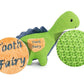Maison Chic Danny the Dinosaur Tooth Fairy Pillow for Boys - Plush Green Dinosaur with Tooth Pocket for Boys and Girls