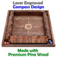 Sterling Games 12 Inches Shut The Box Game for 4 Players, Family Dice Game with 12 Numbers Box, Nautical Themed Large Wooden Game Board