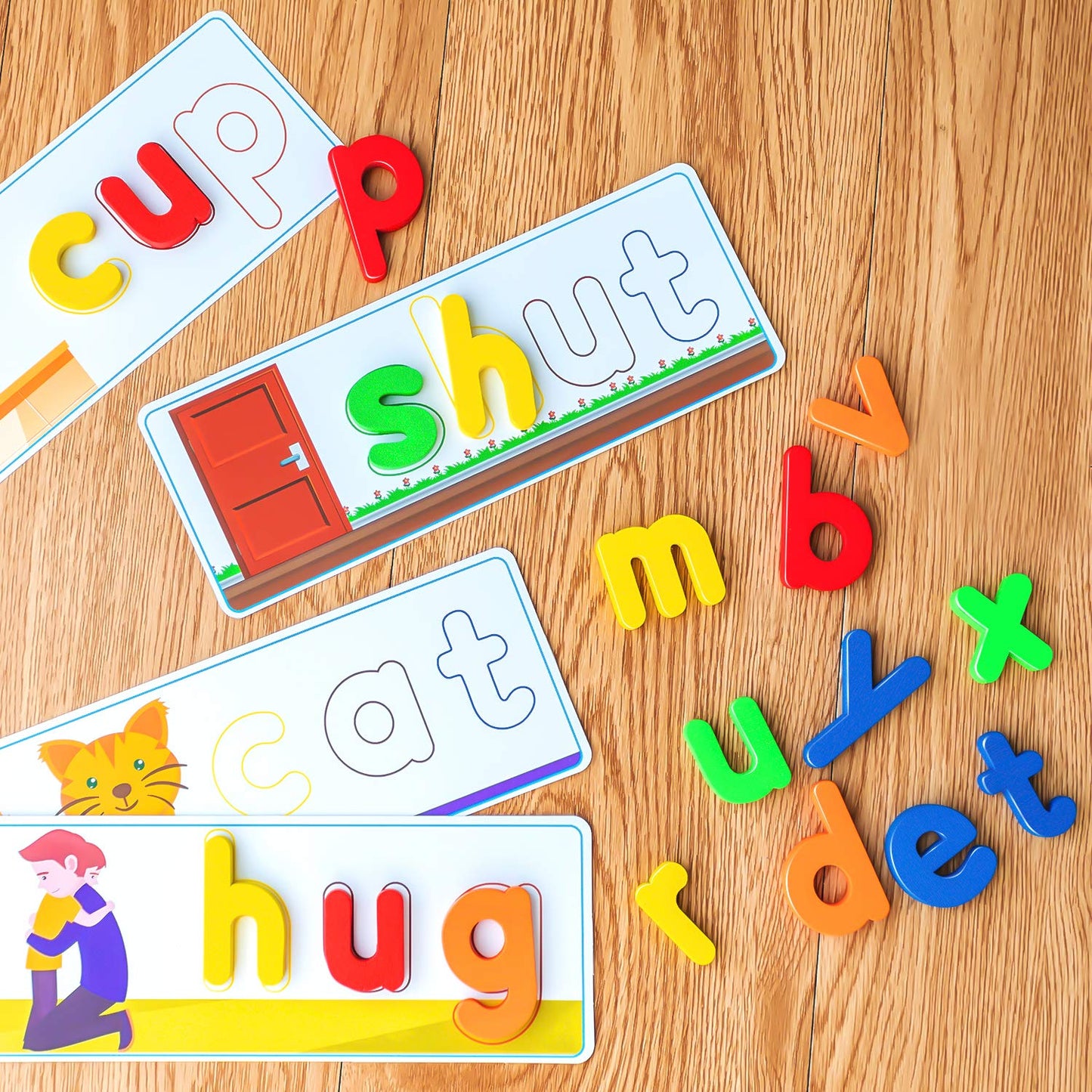 SpringFlower See & Spell Matching Letter Toy,Learning Educational Toy For 3 4 5 6 Years Old Boys And Girls,Preschool Learning Activities,Shape & Color