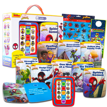 Spidey Sound Book Library with Electronic Me Reader for Boys Bundle