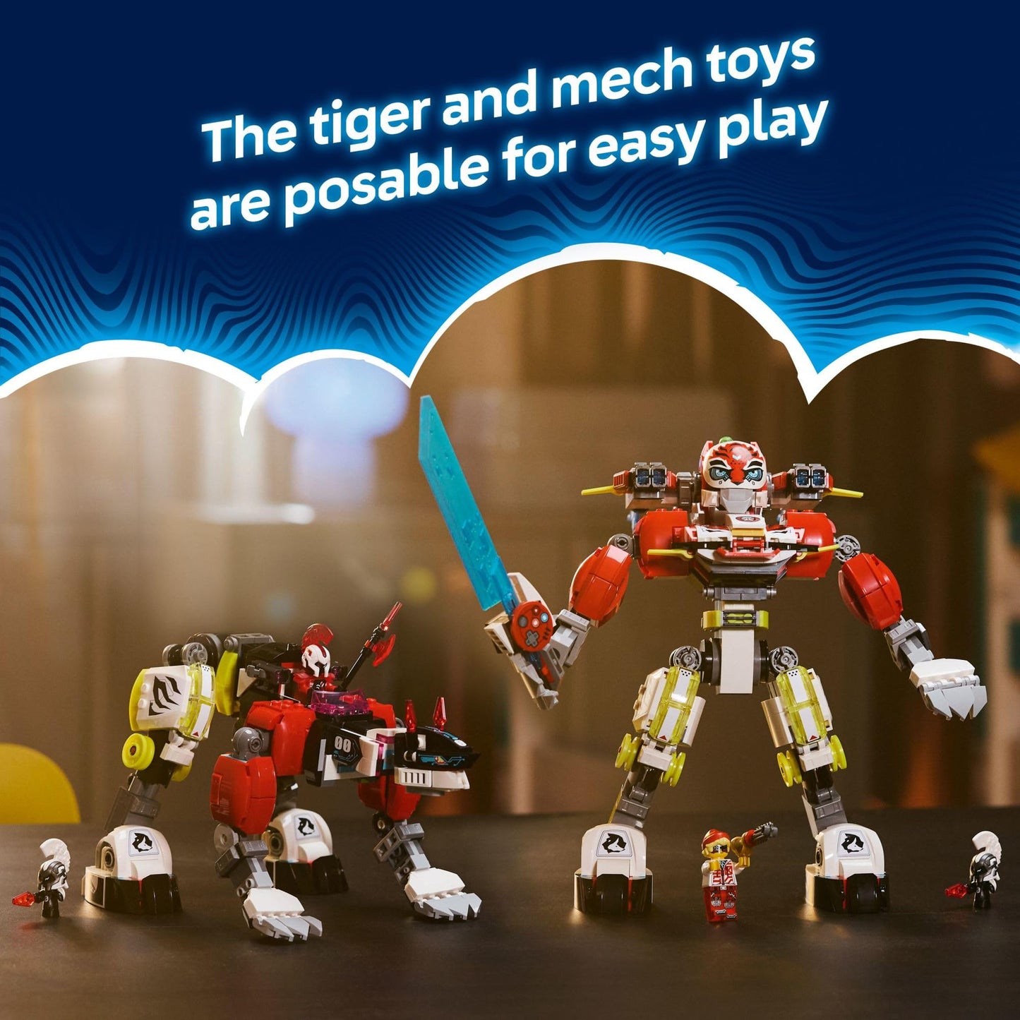 LEGO DREAMZzz Cooper's Tiger Mech & Zero's Hot Rod Car Toy - Building Robot Toy for Kids, Boys and Girls, Ages 9+ - Building Kit for Pretend Play -