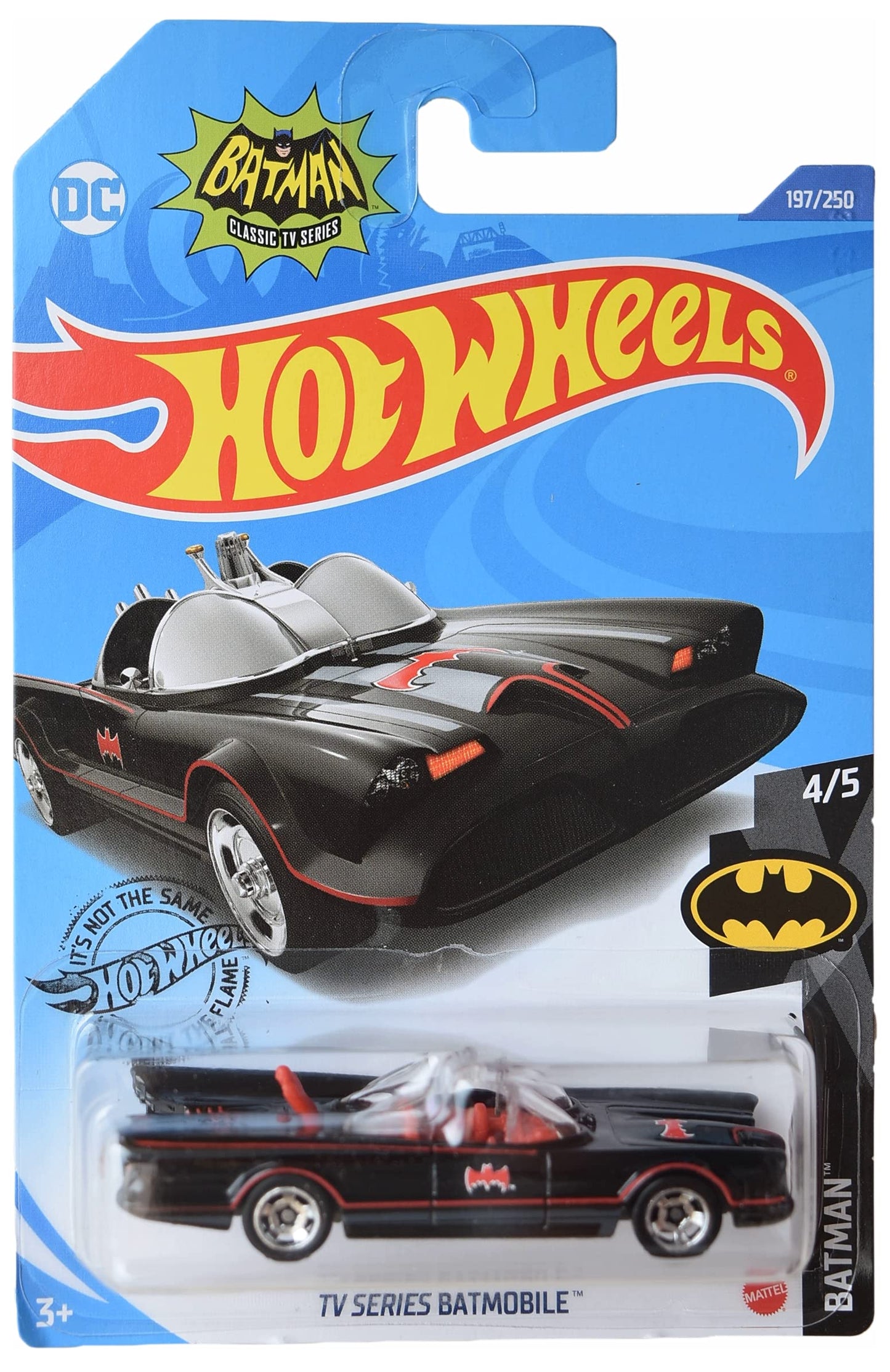 Hot Wheels TV Series Batmobile, [Black/red] 197/250 Batman 4/5