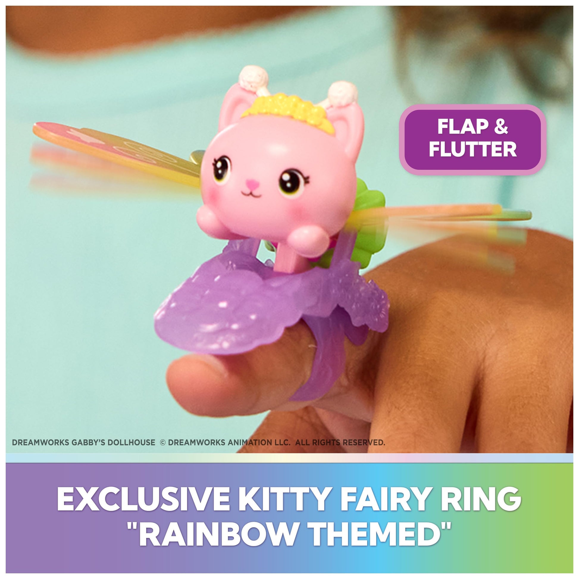 Gabby's Dollhouse Fairylandia, Kitty Fairy’s Flutter-riffic Garden Playset