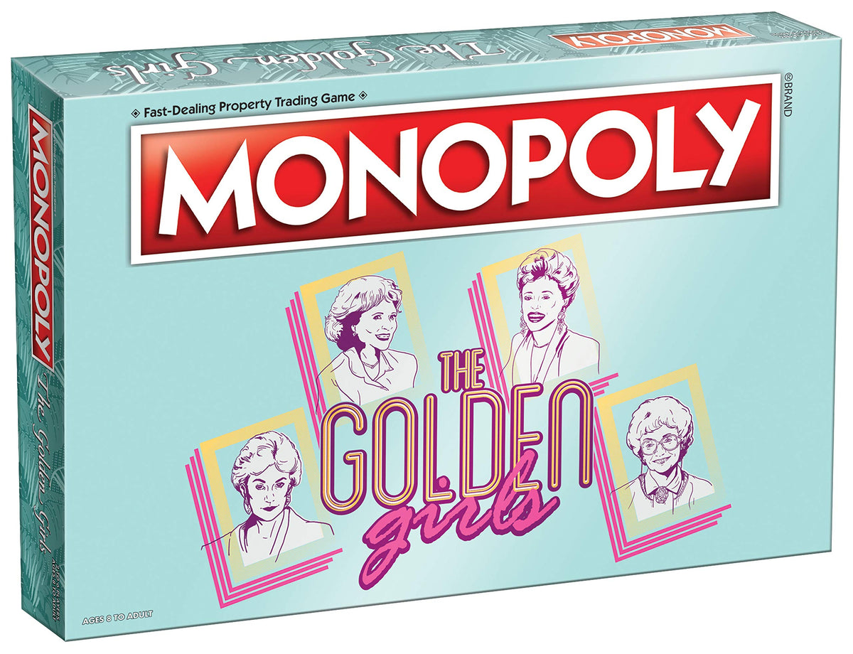 Monopoly: The Golden Girls Board Game | Buy, Sell, Trade Fan-Favorite Locations | Classic Monopoly Game Featuring Golden Girls TV Show Theme |