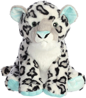 Aurora® Adventurous Destination Nation™ Snow Leopard Stuffed Animal - Global Exploration - Learning Fun - Mint 10.5 Inches