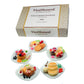 Miniature Dessert Plate Set - 5 Assorted Handmade Clay Treats with Pancakes, Waffles & Ice Cream - 1:6 Scale Dollhouse Food on 1-Inch Ceramic Plates
