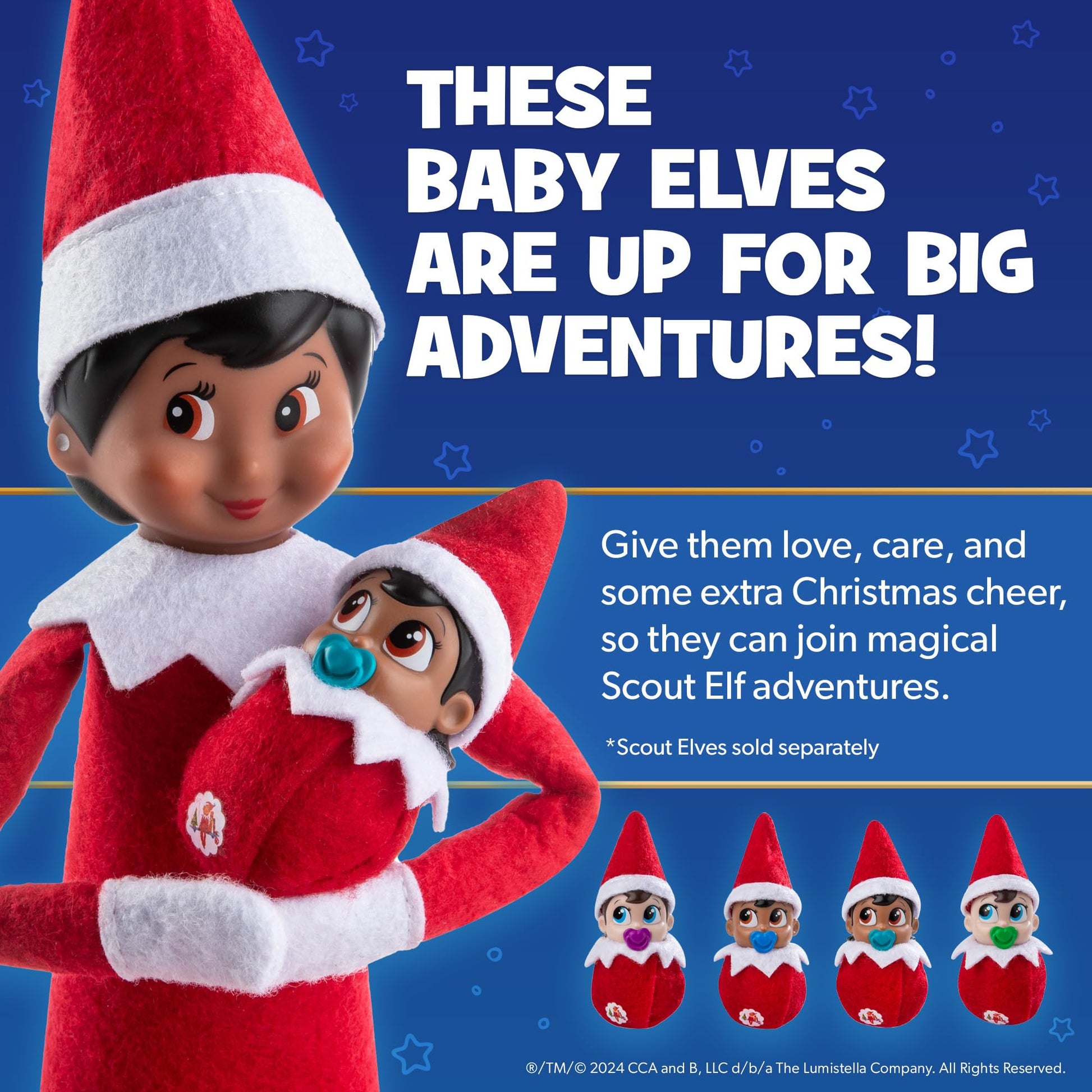 The Elf on the Shelf® Brown Eyed Girl & Matching Frost Pips™ Mini Bloom