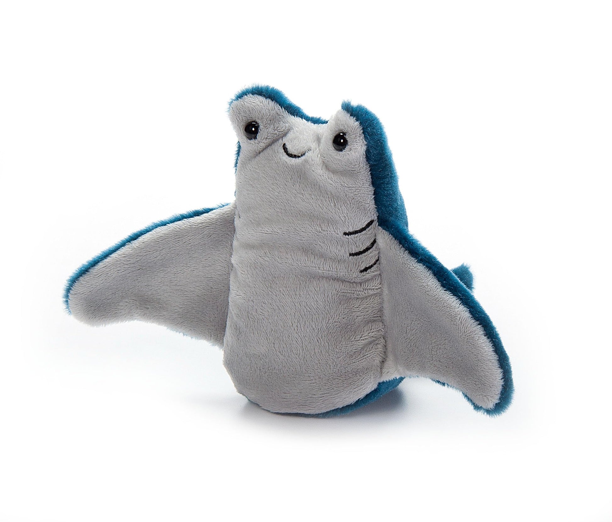 The Petting Zoo Manta Stingray Stuffed Animal Plushie, Gifts for Kids, Nuggetz Sealife Animals, Stingray Plush Toy, 6 inches