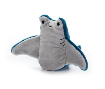 The Petting Zoo Manta Stingray Stuffed Animal Plushie, Gifts for Kids, Nuggetz Sealife Animals, Stingray Plush Toy, 6 inches