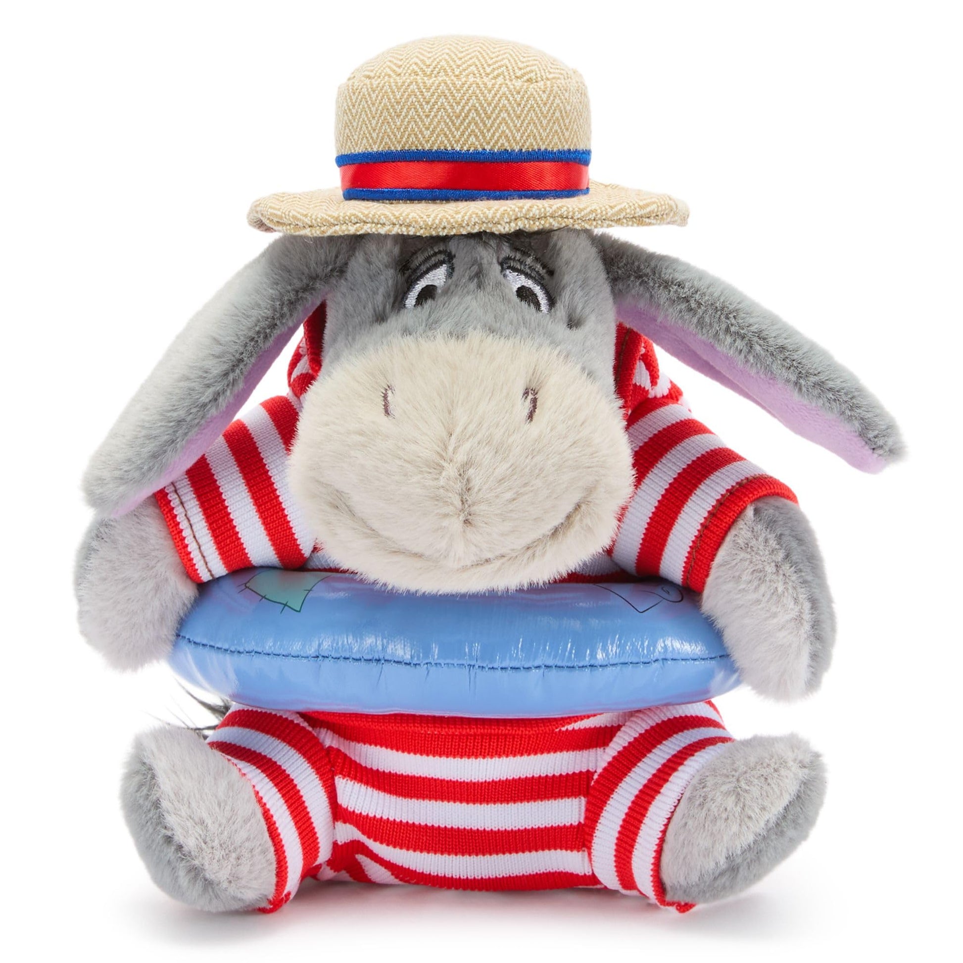 Disney Store Official Bathing Suit Plush - 7" Eeyore Mini Bean Bag Plushie - Cute Stuffed Animal with Detailed Sculpting, Embroidered Features & Bean