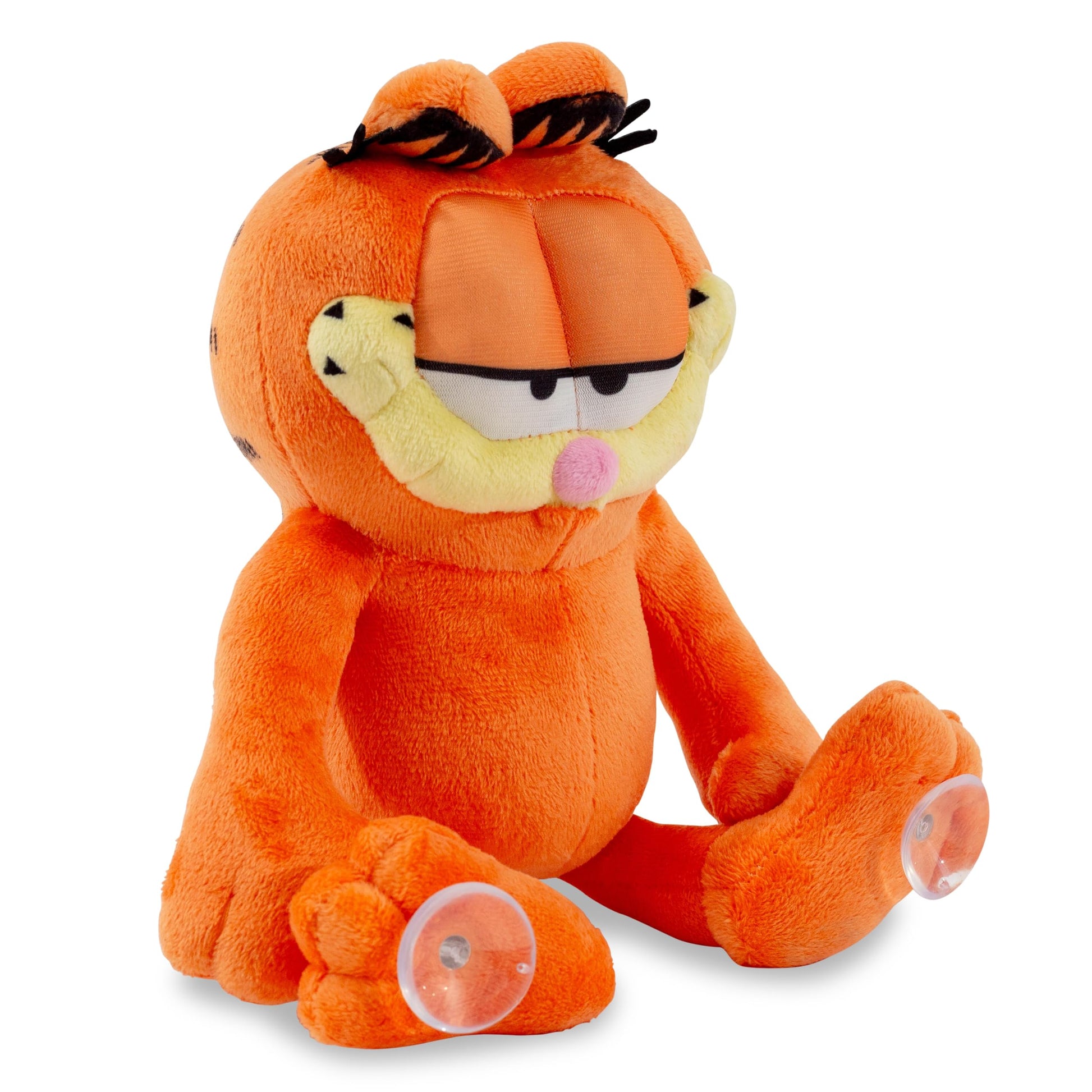 Garfield With Suction Cups 12-Inch Collector Plush Toy, Large Soft Stuffed Animal