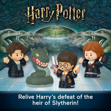 Little People Collector Harry Potter and the Chamber of Secrets Movie Special Edition Set for Adults & Fans, 4 Figures in Display Package