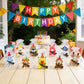 Birthday Animal Plush Keychains Bulks - Valentines Day Gifts for Kids, Small Stuffed Animals Toys with Gift Bags, School Classroom Party Favors
