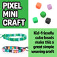 Creativity for Kids Woven Cube Bracelets Mini Kit | Make 5 Pixel-Inspired Bracelets with This STEAM Craft for Kids | Fun, Mess-Free Summer Activities