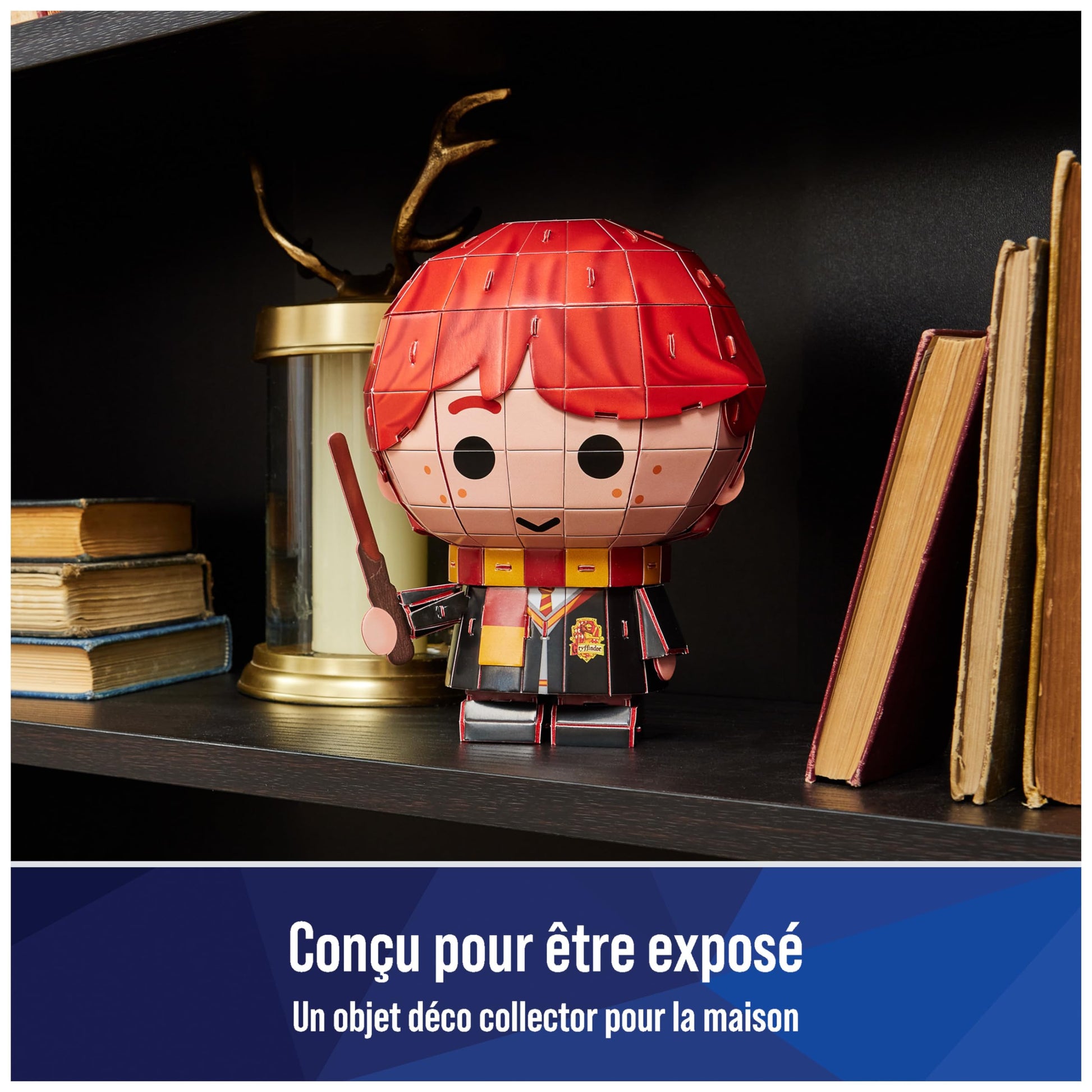 4D Build - Ron Weasley 3D Jigsaw Puzzle, 87 Pieces, Cardboard, Assembly & Disassembly, Realistic Style, Harry Potter, 12+