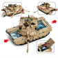 General Jim's 2-in-1 Military Brick Building Set - WWII US Army M1A2 Tank or Humvee with Rotating Turret, Adjustable Gun & Accessories - 1463-Piece