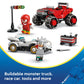 LEGO Sonic the Hedgehog Silver’s Car vs. Knuckles’ Monster Truck Building Toy for Boys & Girls - Racing Playset W/Silver & Knuckles Minifigures